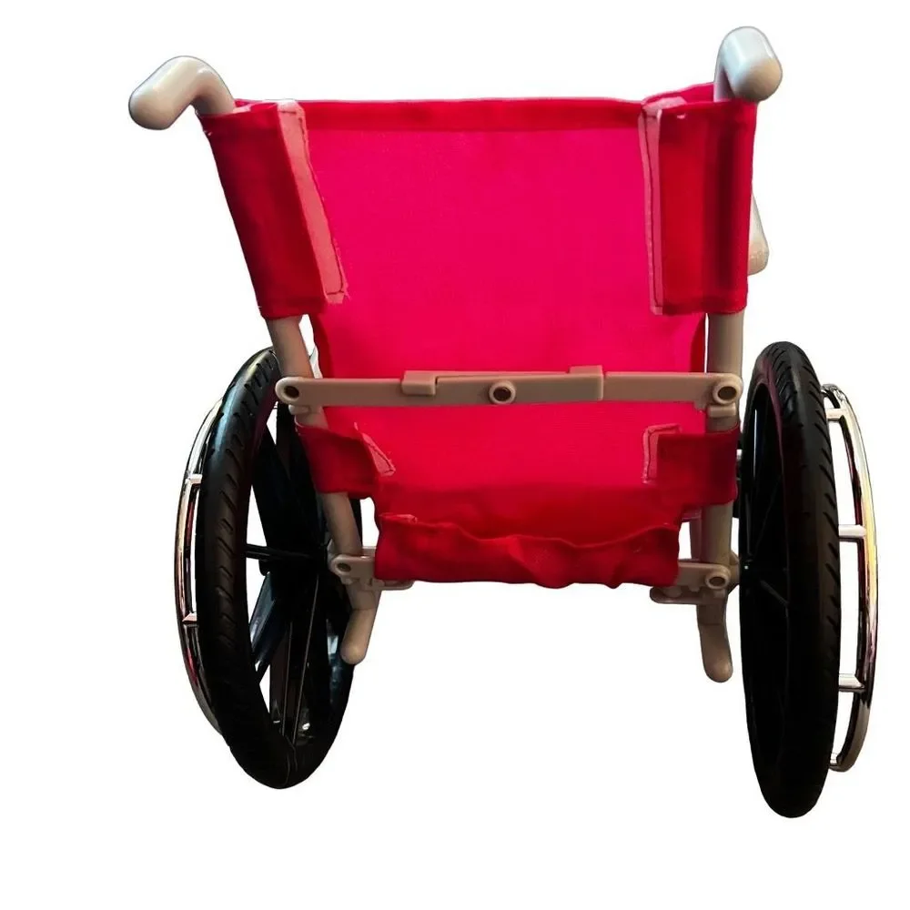 Doll‎ Wheelchair and Doll Helmet Pink fits 18 Inch Dolls Like American Girl Doll